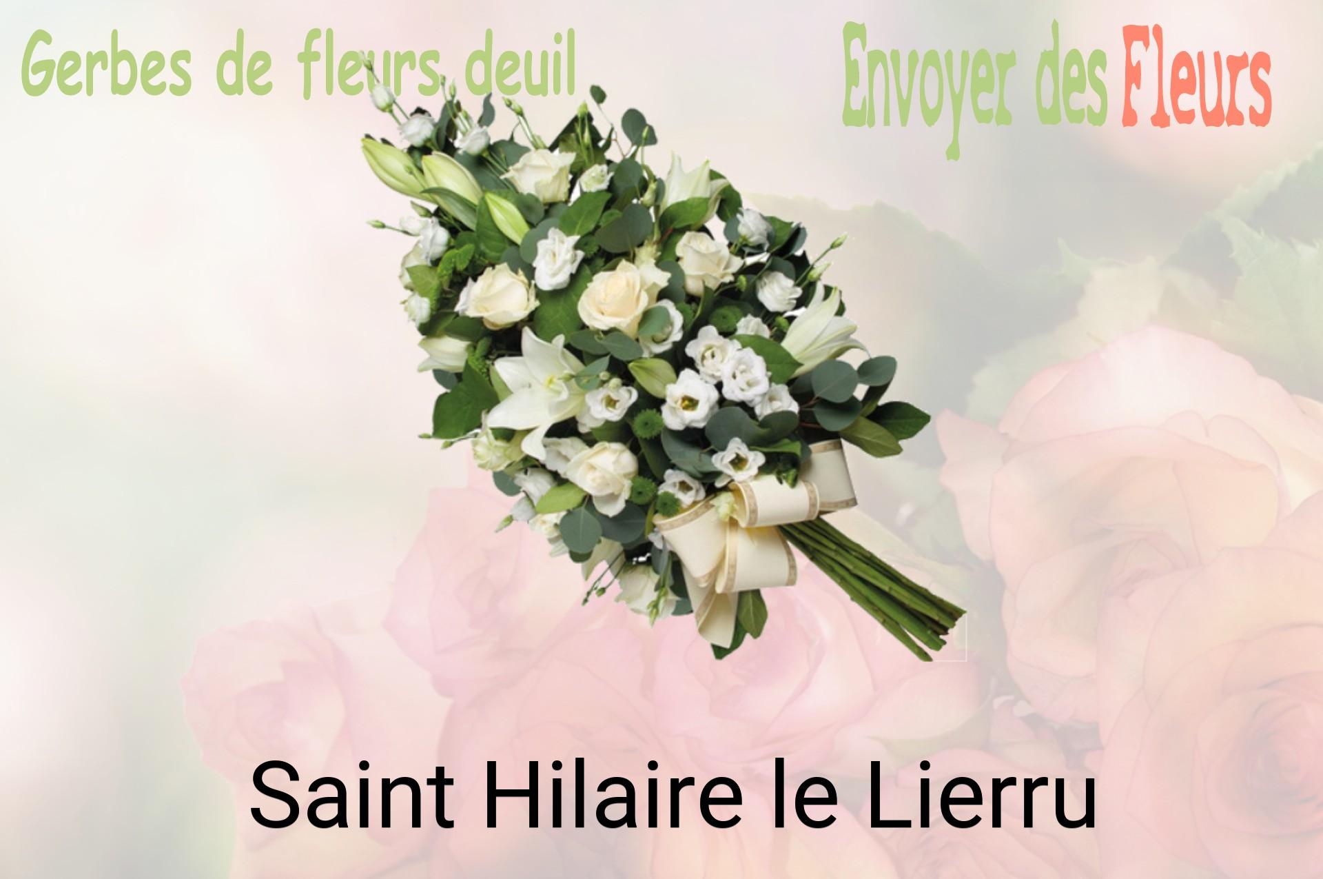 Gerbe de fleurs de deuil livrée à Saint-Hilaire-le-Lierru